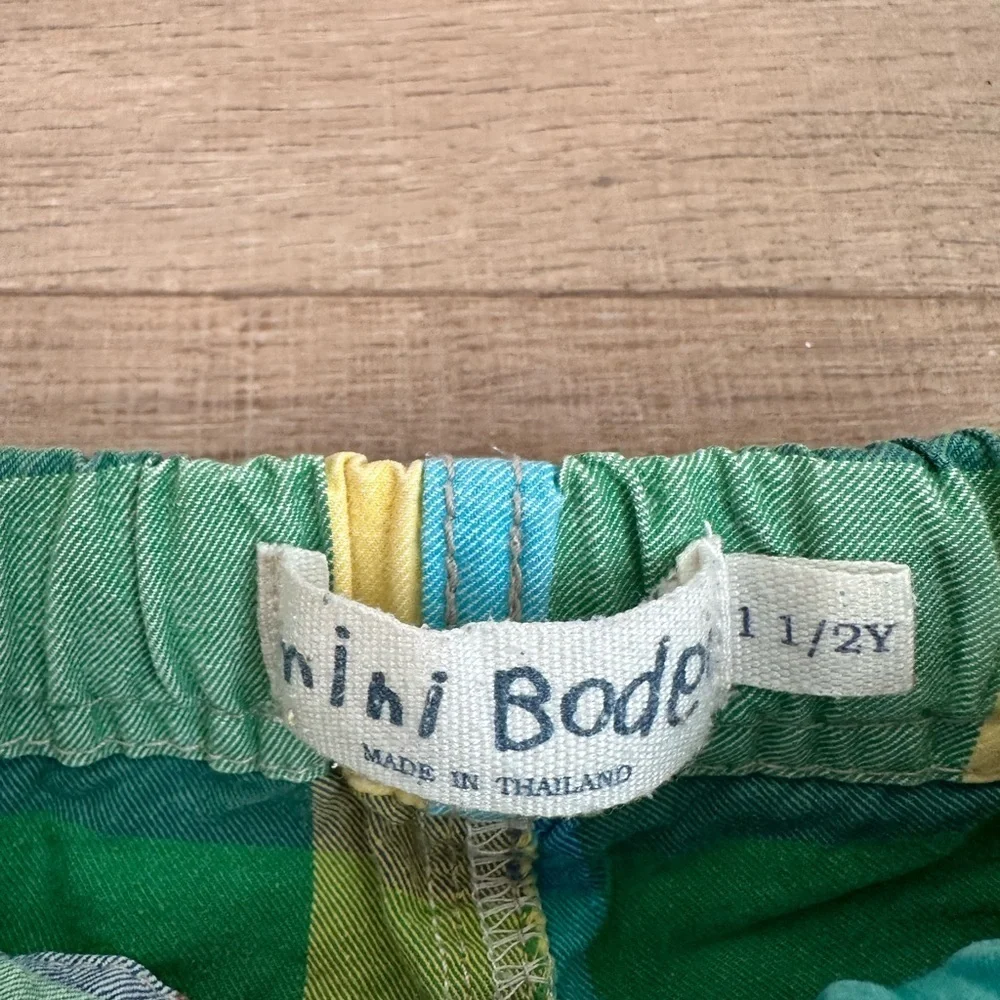 Mini Boden vibrant plaid